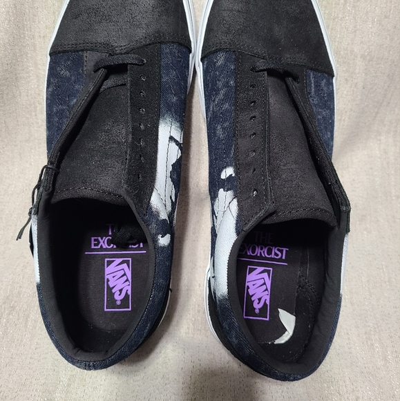 Vans Old Skool X House of Terror Horror “The Exorcist” Black Size 10.5 Men’s New - Picture 2 of 11